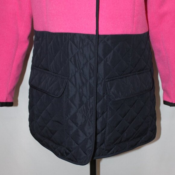 Crown & Ivy Pink and Navy Fleece Jacket - Picture 3 of 16